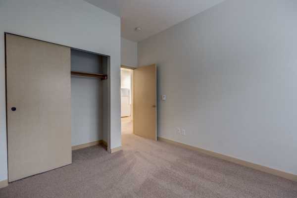 Spacious bedroom at Guinevere Apartments