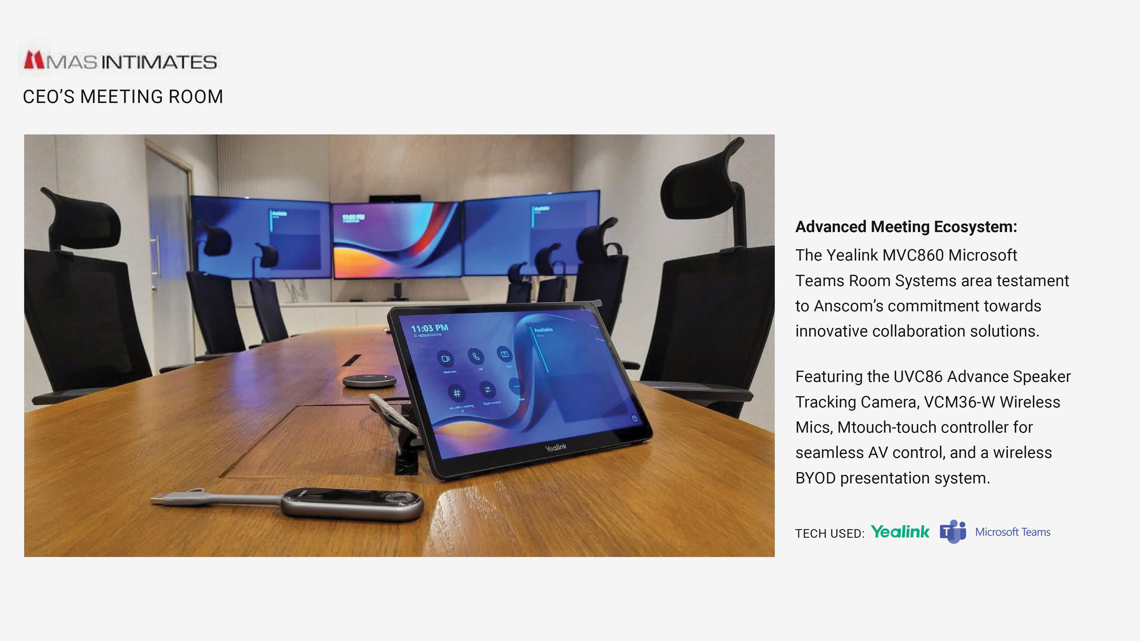 MAS Intimates – CEO’s Meeting Room