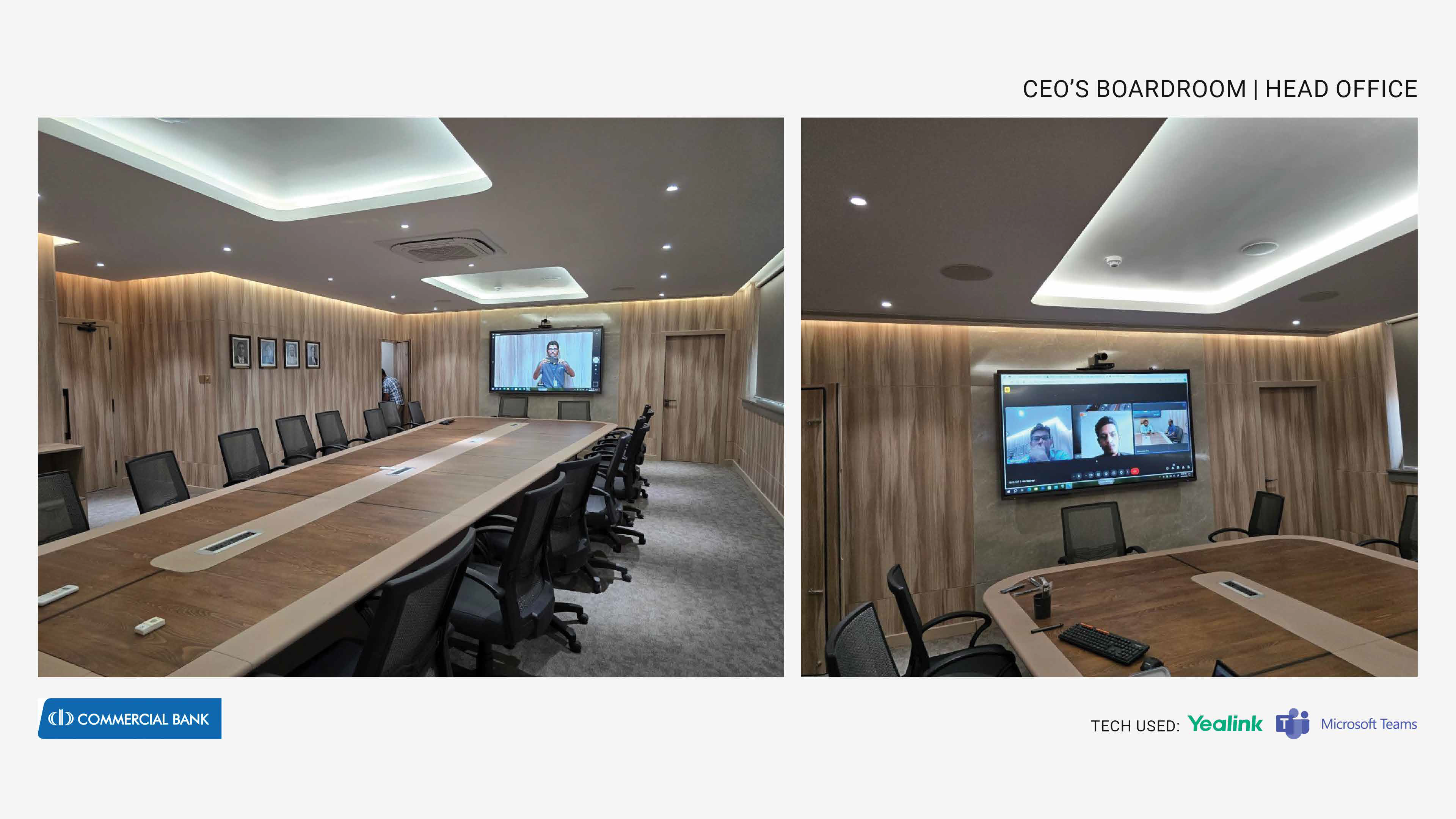 Commercial Bank – CEO’s Boardroom & Main Conference Room