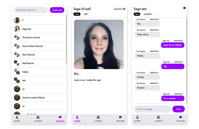 Social media app home-page image