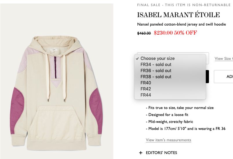 Isabel Marant Nansel Hoodie