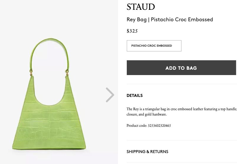 (Staud Rey Bag - Pistachio)