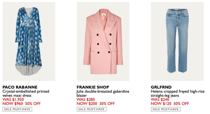 Net-A-Porter Sale Styles