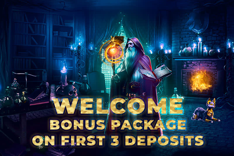 Welcome Bonus Package on first 3 Deposits