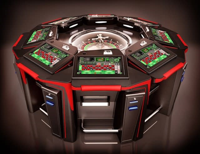 A rendering of an airball roulette unit.