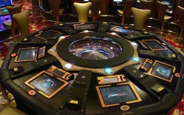 An airball roulette unit in a land-based casino.