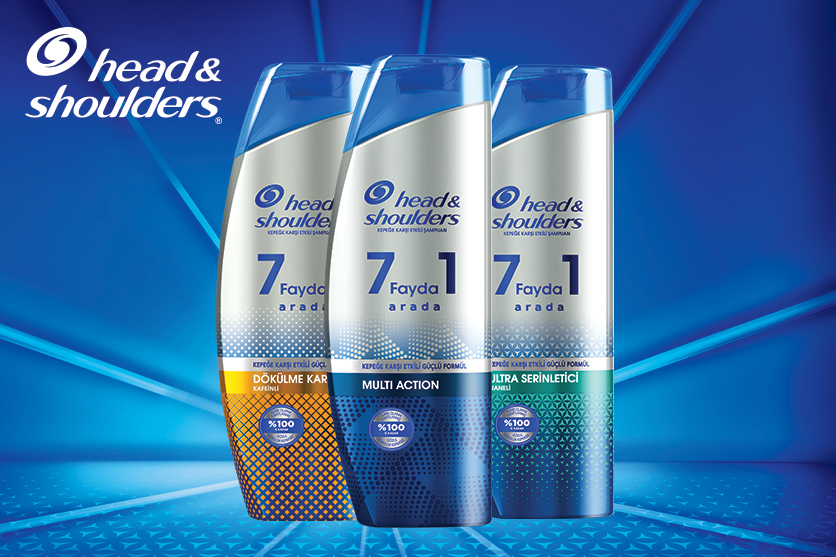 head and shoulders 3 şampuan kutusu yan yana