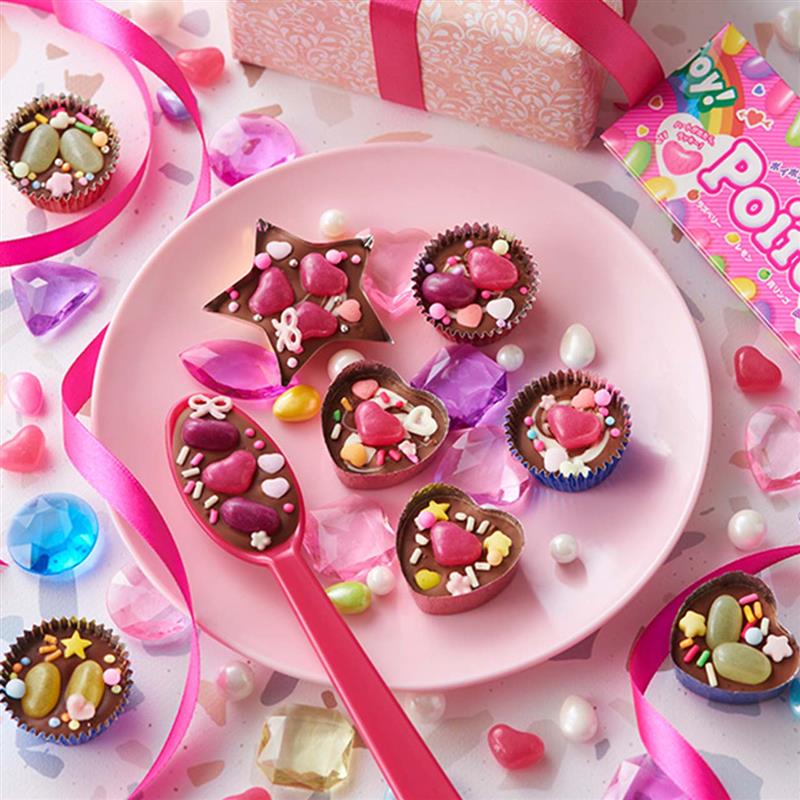 明治　スーパーキューティーラブリーハッピー明治ビーズチョコ			