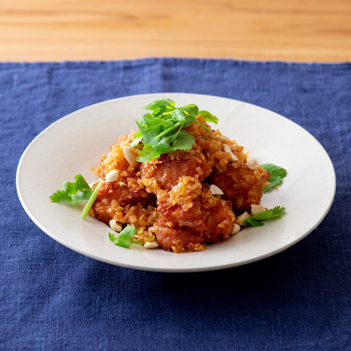 ピリ辛!ねぎ香味だれの鶏から揚げ