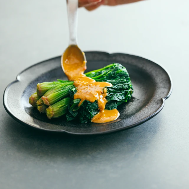 ほうれんそうのピリ辛ごま和え