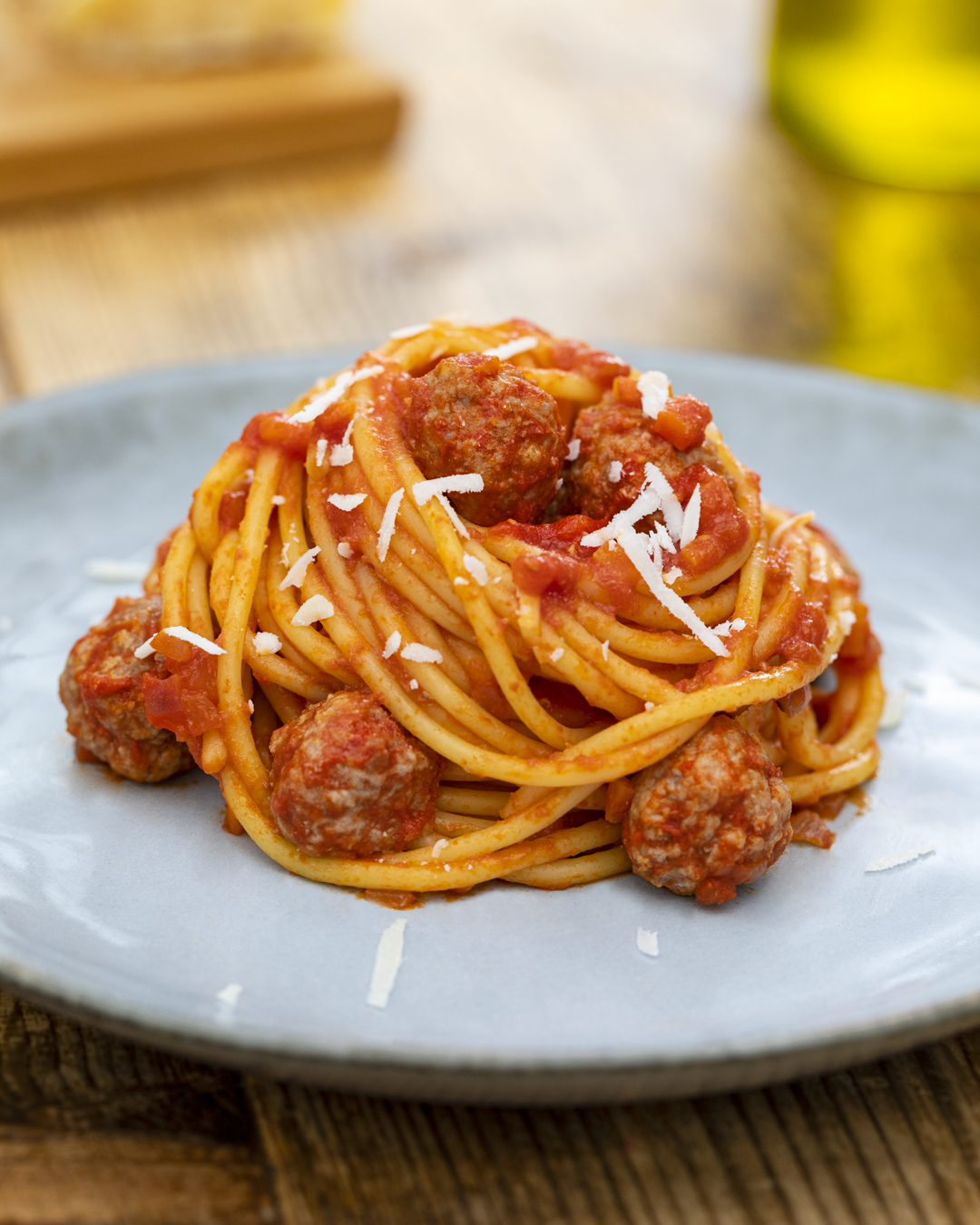 ミートボールとトマトソースのスパゲッティ