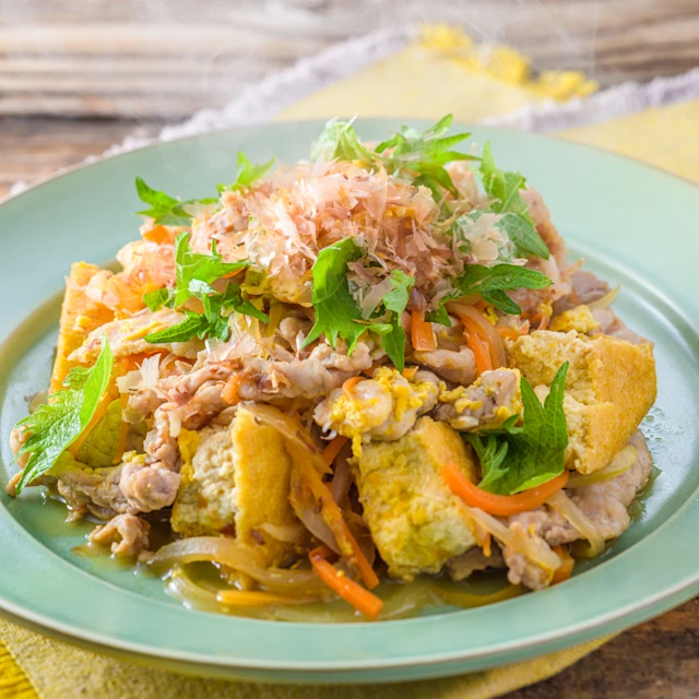 大葉香る豚にんじんチャンプルー