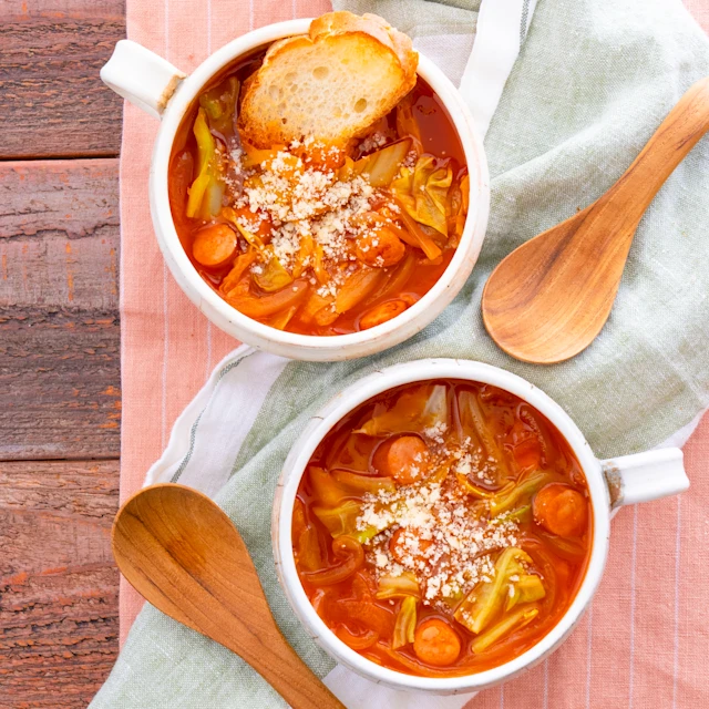 キャベツのトマトスープ