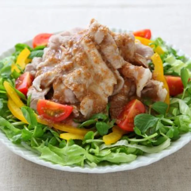 豆苗の冷しゃぶ