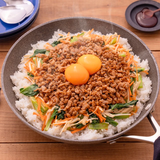 フライパンで作る!そぼろビビンバ