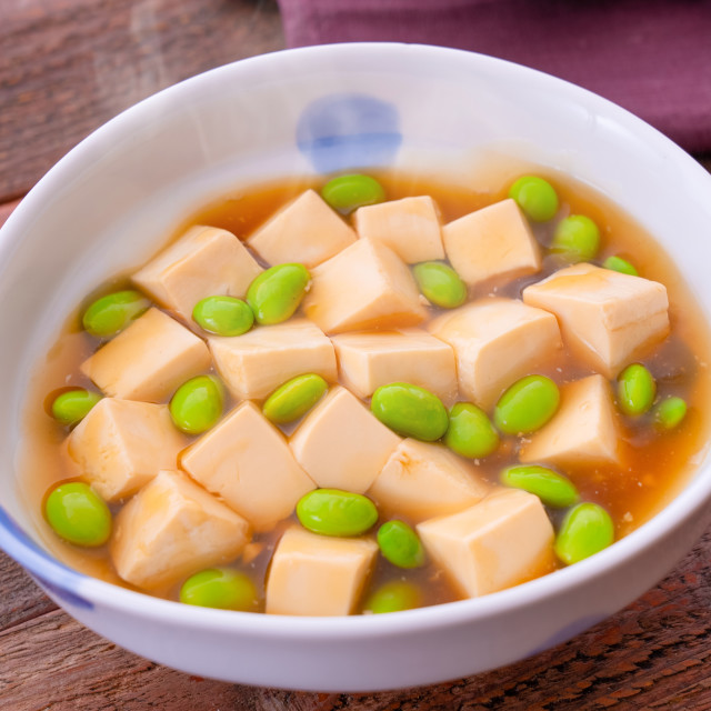 豆腐と枝豆のとろみ煮