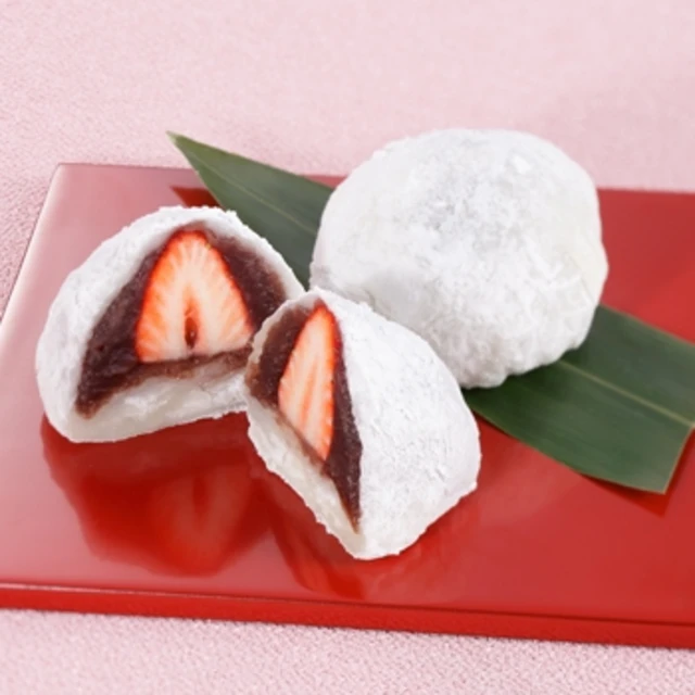 切り餅deいちご大福