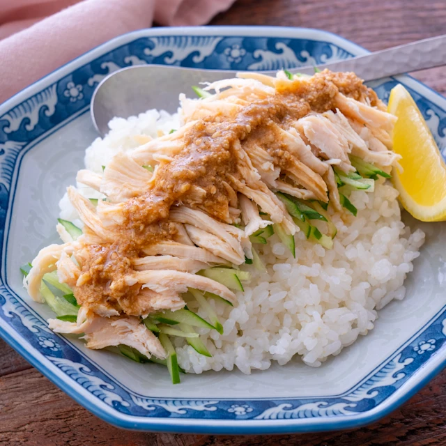 棒棒鶏風のっけごはん