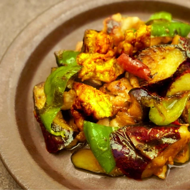 豚肉とナスの味噌炒め