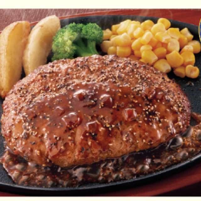 ジョイフルのまさにお店のペッパーハンバーグ
