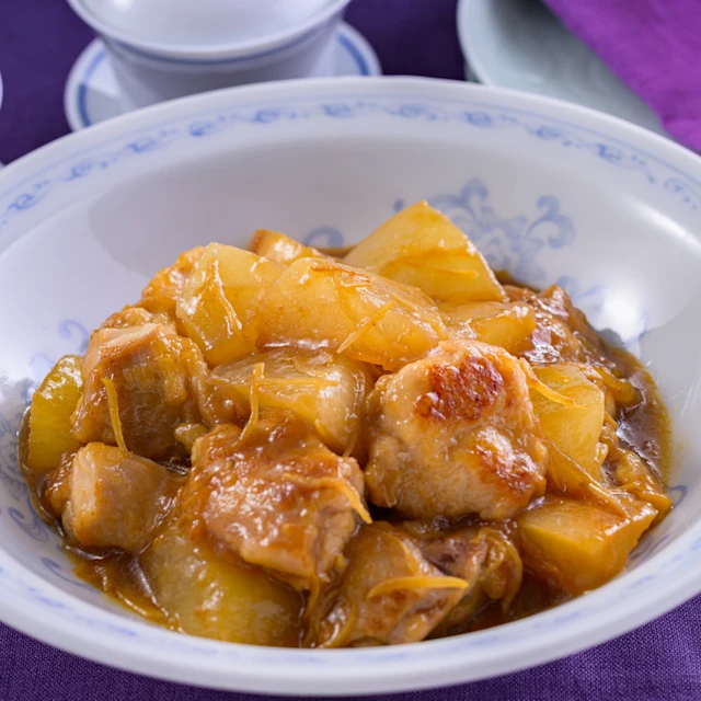 大根と鶏肉のオイスター煮