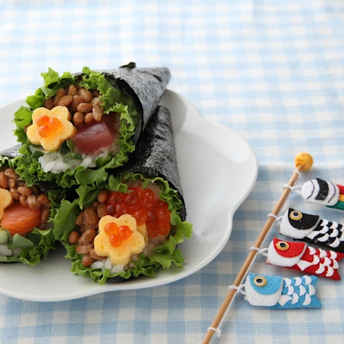 花束風 納豆手巻き寿司