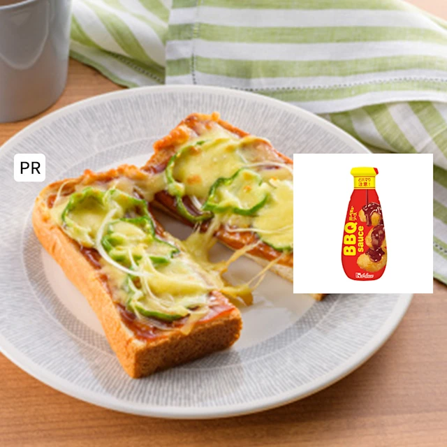 バーベキュー風味のピザトースト