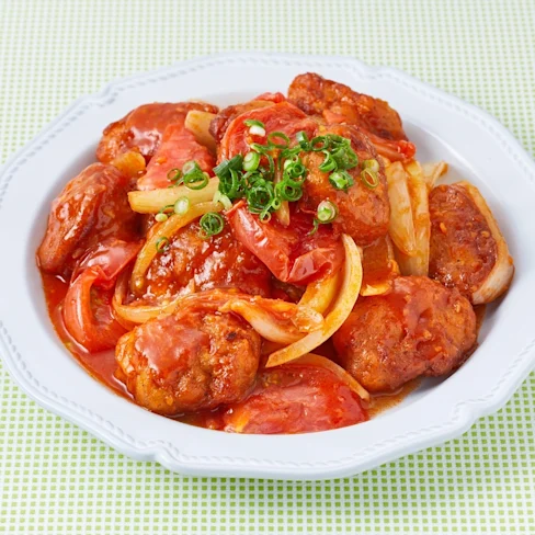 簡単♪から揚げとまチリソース