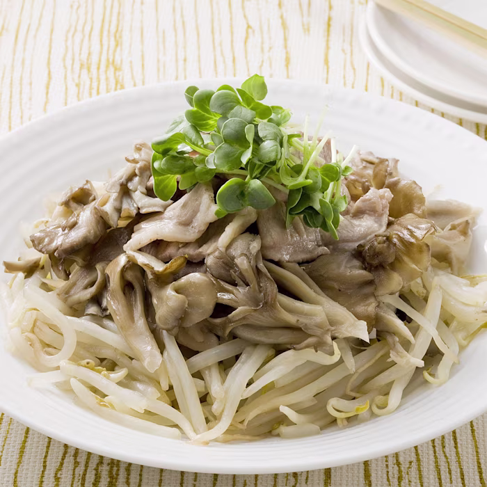 レンジでかんたん!もやしと豚肉の蒸しサラダ