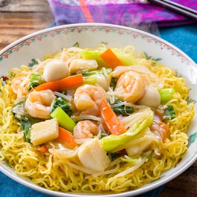 海鮮あんかけ焼きそば