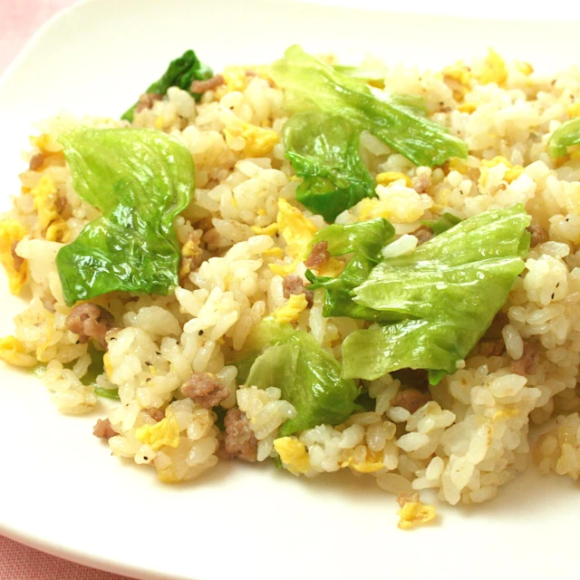 さっぱり塩レタスチャーハン