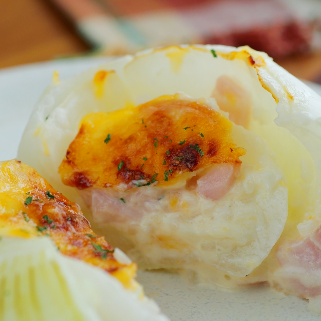 とろ甘フルーツたまねぎグラタン