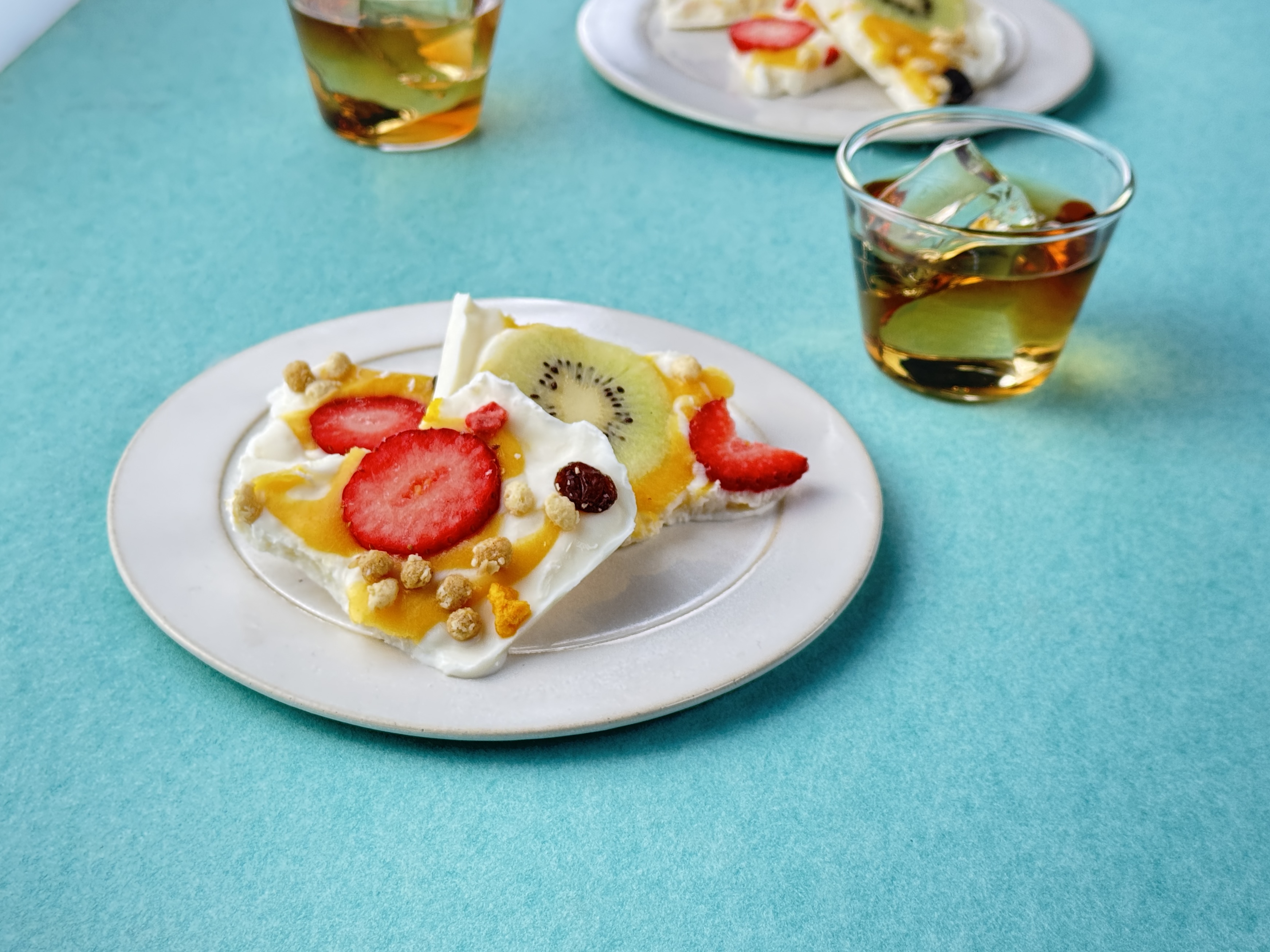 いちごのヨーグルトバーク