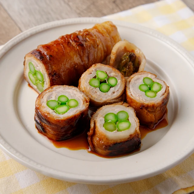 アスパラのてりうま肉巻き