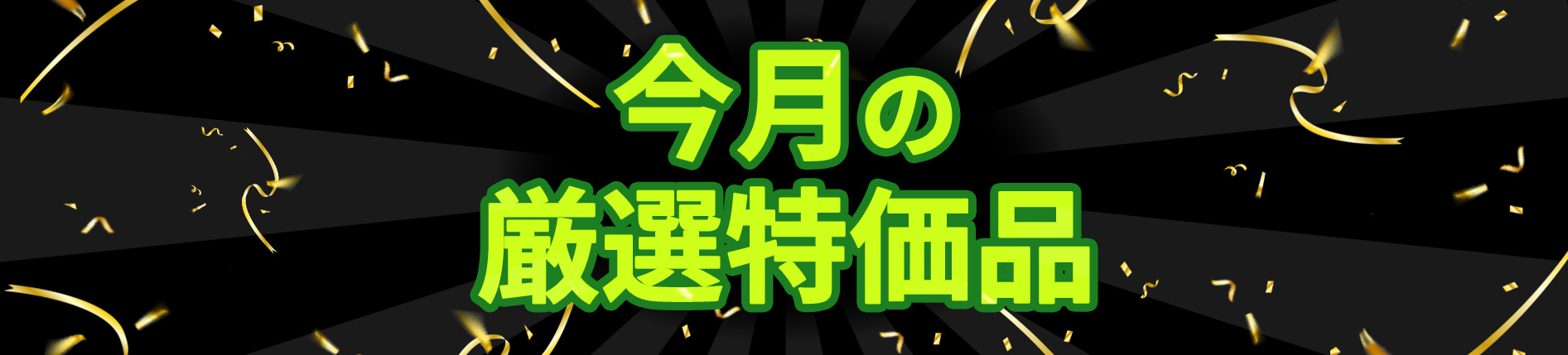 今月の厳選特価品