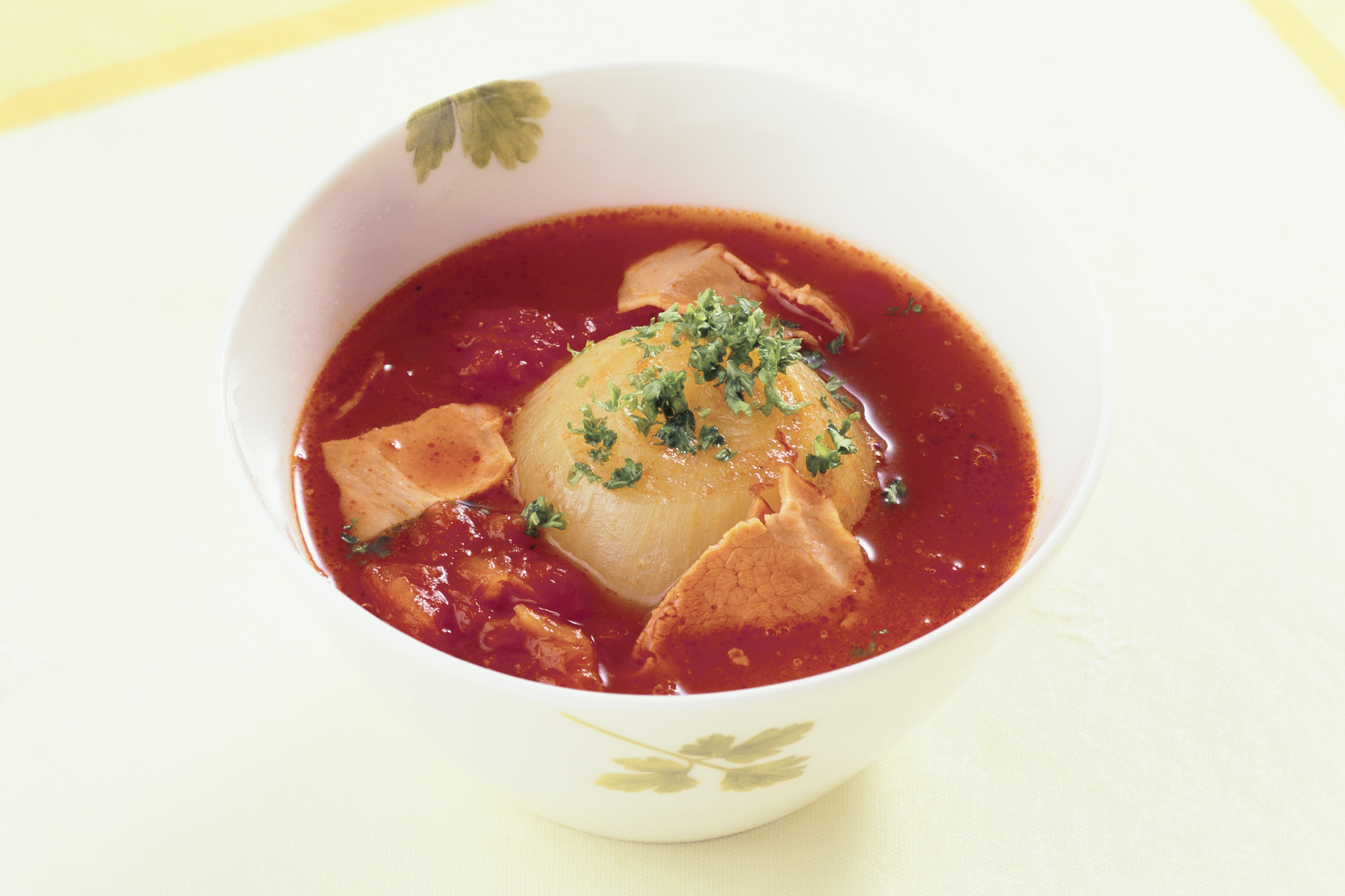 まるごと玉ねぎのミネストローネ