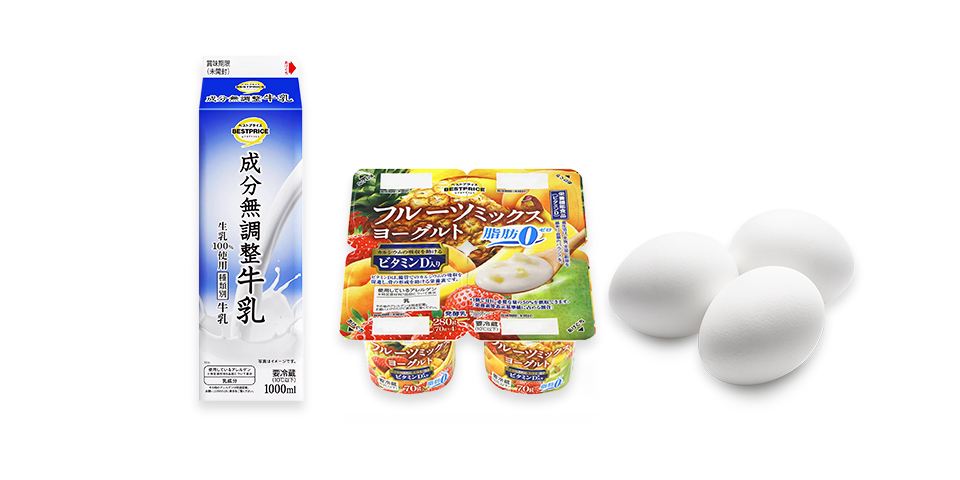 カテゴリーから探す　卵・乳製品・豆乳・デザート