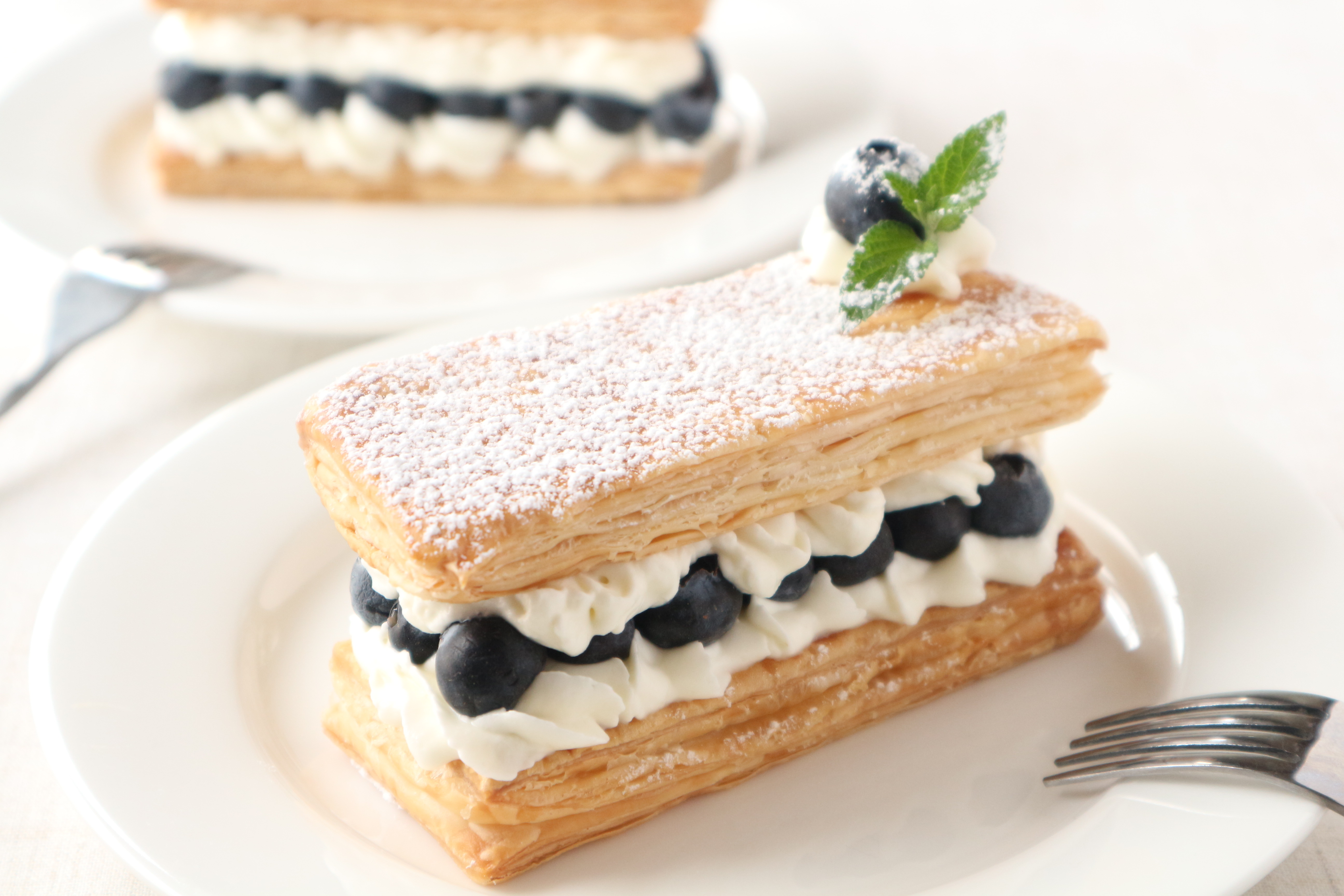 USフレッシュブルーベリーのミルフィーユ