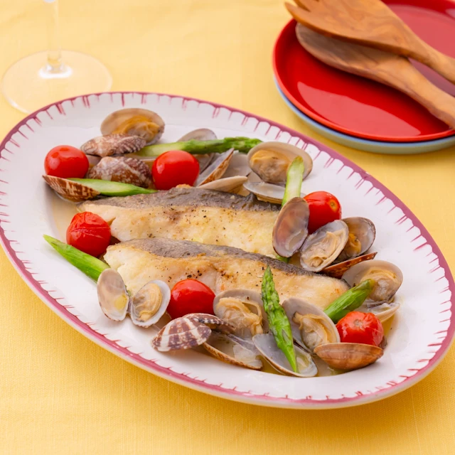 たらとあさりのアクアパッツァ