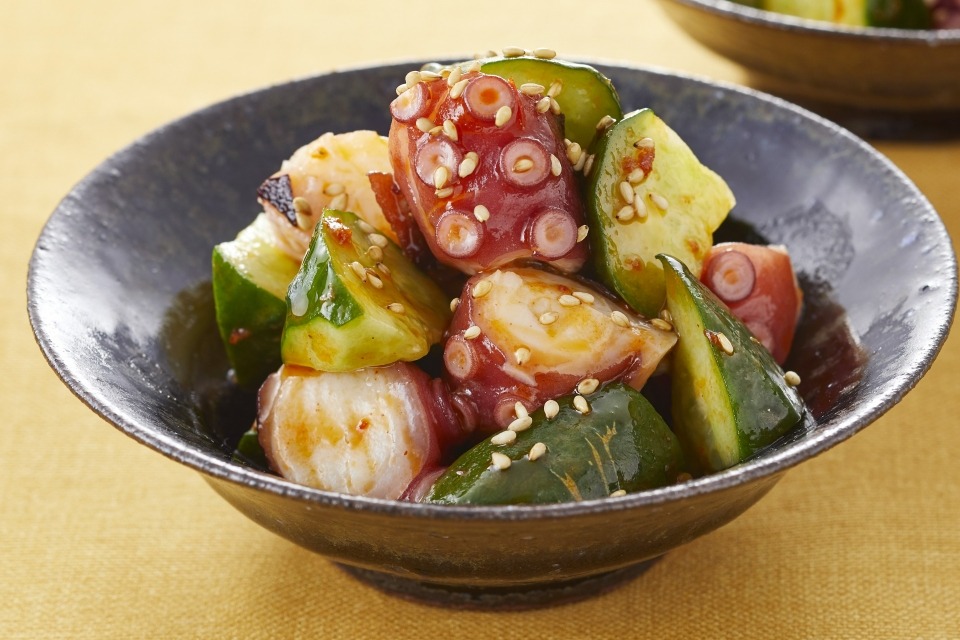 うま辛 たこときゅうりのナムル