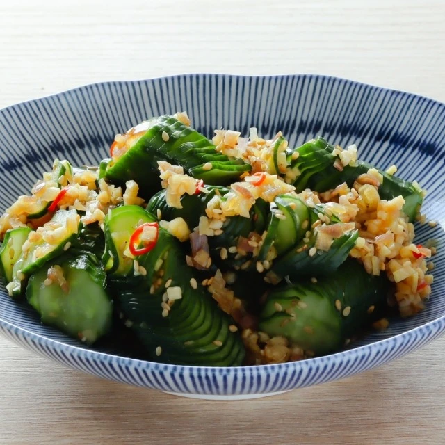 きゅうりの薬味和え