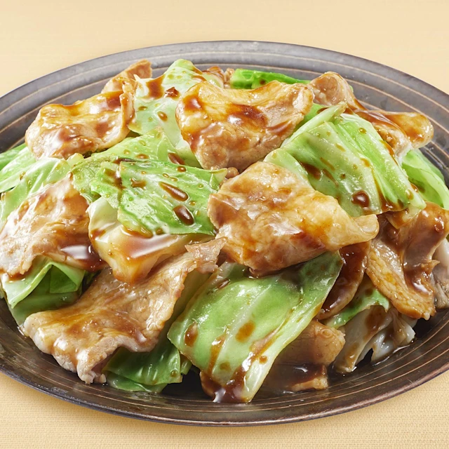 キャベツのガリバタ醤油炒め