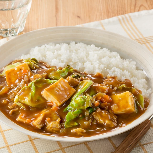 豆腐とキャベツのカレー