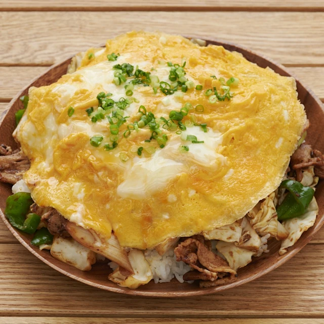 オム回鍋肉ライス