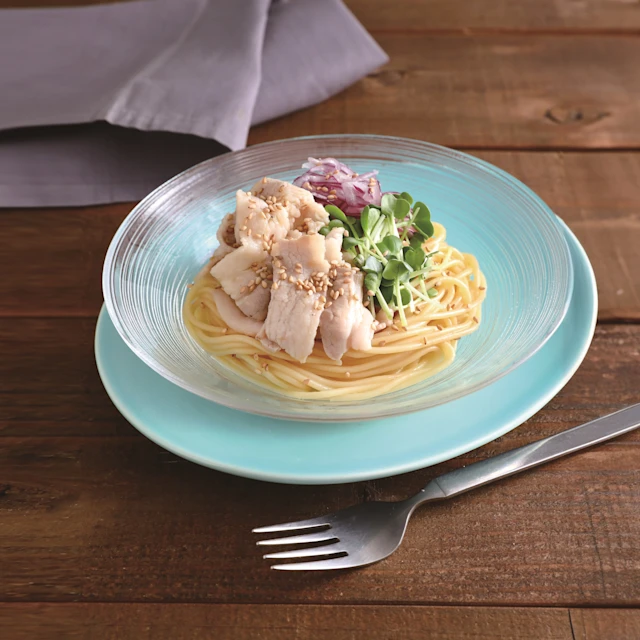 ABCクッキングスタジオ開発レシピ 冷しゃぶの和風冷製パスタ