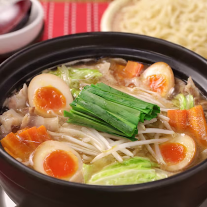 野菜がおいしい♪濃厚豚骨魚介ラーメン鍋