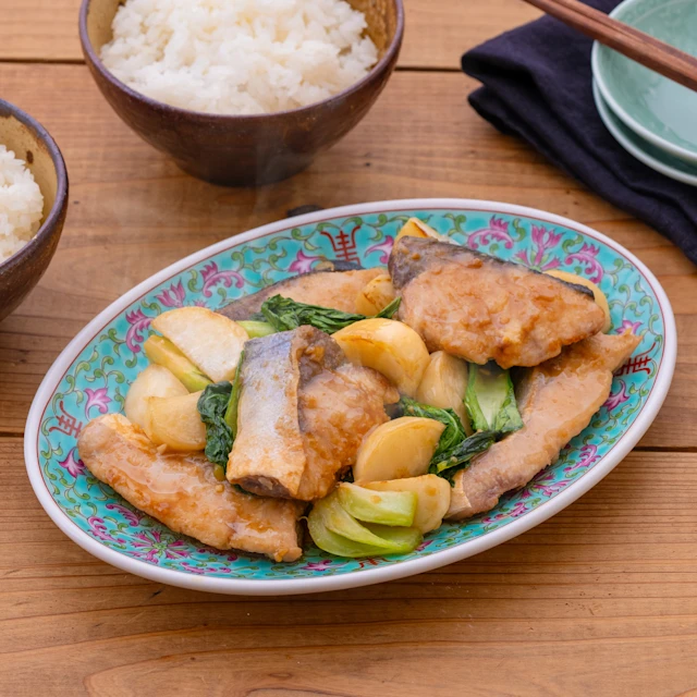 ぶりと大根のオイスター炒め