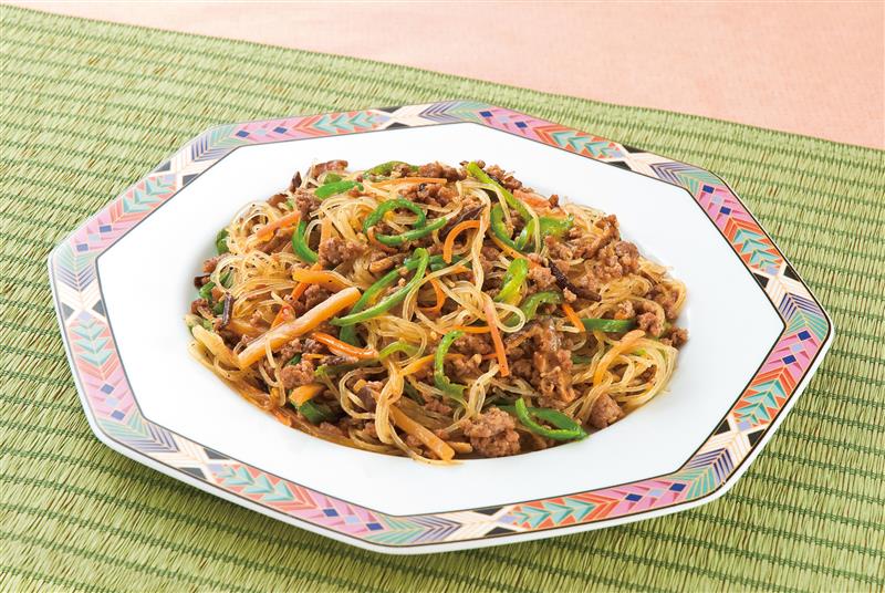 ひき肉のチャプチェ