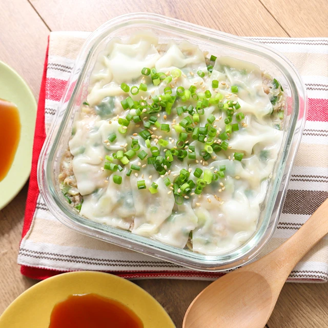 レンジでお手軽!スコップ餃子