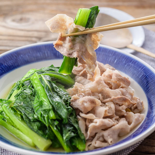 小松菜と豚肉のさっと煮